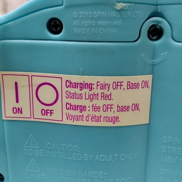 2013 Spin Master Flutterbye Flying Fairy Princess Blue Base and Cable - Picture 5 of 10